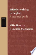 Effective writing in English : a resource guide /