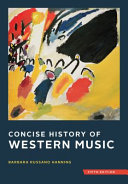 Concise history of western music /