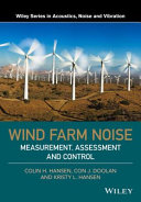 Wind farm noise : measurement, assessment and control /