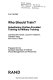 Who should train? : substituting civilian-provided training for military training /