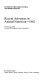 Recent advances in animal nutrition - 1982 /