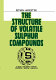 The structure of volatile sulphur compounds /