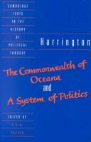 The commonwealth of Oceana ; and, A system of politics /