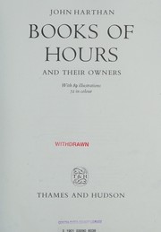 Books of hours and their owners /