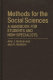 Methods for the social sciences : a handbook for students and non-specialists /