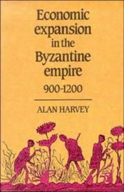 Economic expansion in the Byzantine Empire, 900-1200 /