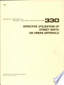 Effective utilization of street width on urban arterials /