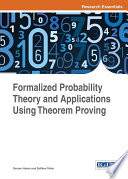 Formalized probability theory and applications using theorem proving /