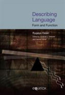 Describing language : form and function /