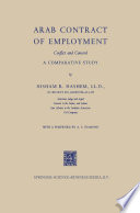 Arab contract of employment, conflict, and concord : a comparative study, /