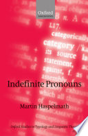 Indefinite pronouns /