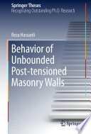 Behavior of Unbounded Post- tensioned Masonry Walls /