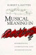 Musical meaning in Beethoven : markedness, correlation, and interpretation /