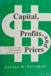 Capital, profits, and prices : an essay in the philosophy of economics /