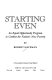 Starting even : an equal opportunity program to combat the nation's new poverty /