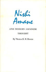 Nishi Amane and modern Japanese thought /