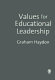 Values for educational leadership /