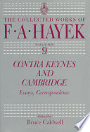 Contra Keynes and Cambridge : essays, correspondence /