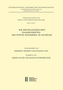 Die mittelalterlichen Handschriften des Stiftes Nonnberg in Salzburg /