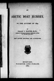 An Arctic boat journey in the autumn of 1854 /