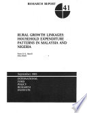 Rural growth linkages : household expenditure patterns in Malaysia and Nigeria /