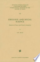 Ideology and social science : Destutt de Tracy and French liberalism /