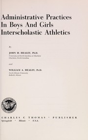 Administrative practices in boys and girls interscholastic athletics /
