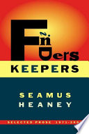 Finders keepers : selected prose 1971-2001 /