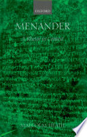 Menander : a rhetor in context /