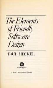 The elements of friendly software design /