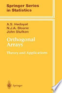 Orthogonal arrays : theory and applications /
