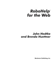 RoboHELP for the Web /
