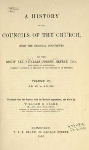 History of the councils of the church /