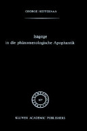 Isagoge in die phänomenologische Apophantik : eine Einführung in die phänomenologische Urteilslogik durch die Auslegung des Textes der Formalen und transzendentalen Logik von Edmund Husserl /