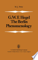 The Berlin Phenomenology/Die Berliner Phänomenologie /