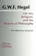 On art, religion, and the history of philosophy : introductory lectures /