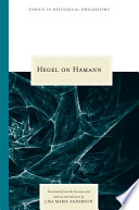 Hegel on Hamann /