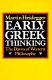 Early Greek thinking /