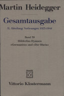 Hölderlins Hymnen "Germanien" und "Der Rhein" /