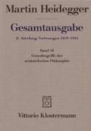 Grundbegriffe der Aristotelischen Philosophie /