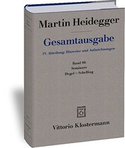 Seminare Hegel-Schelling /