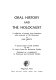 Oral history and the Holocaust : a collection of poems from interviews with survivors of the Holocaust /
