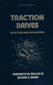 Traction drives : selection and application /