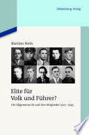 Elite für Volk und Führer? : die Allgemeine SS und ihre Mitglieder 1925-1945 /