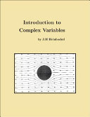 Introduction to complex variables /