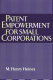 Patent empowerment for small corporations /