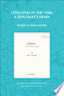 Lithuania in the 1920s : a diplomat's diary /