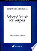 Selected music for vespers /