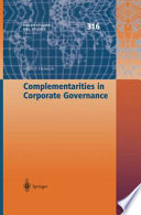 Complementarities in corporate governance /