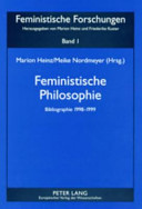 Feministische Philosophie : Bibliographie 1998-1999 /